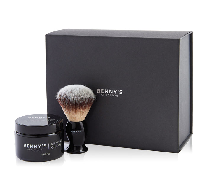 SHAVING CREAM AND BRUSH SET - Benny's of London - bennys of london