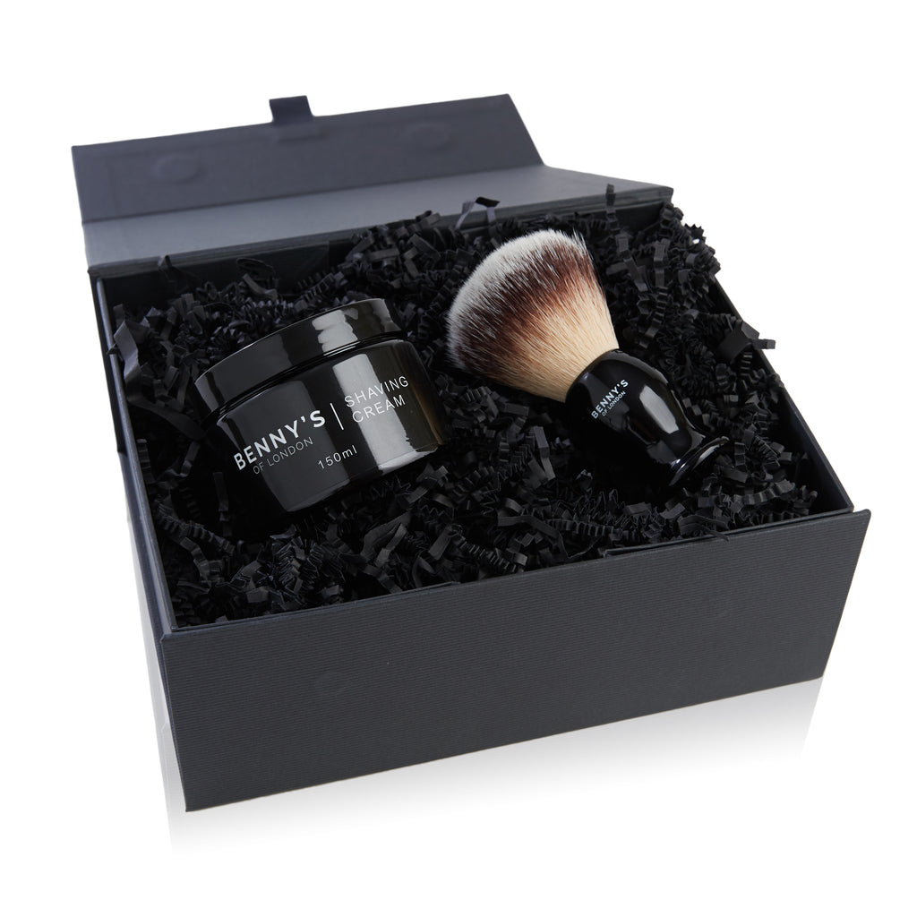 SHAVING CREAM AND BRUSH SET - Benny's of London - bennys of london