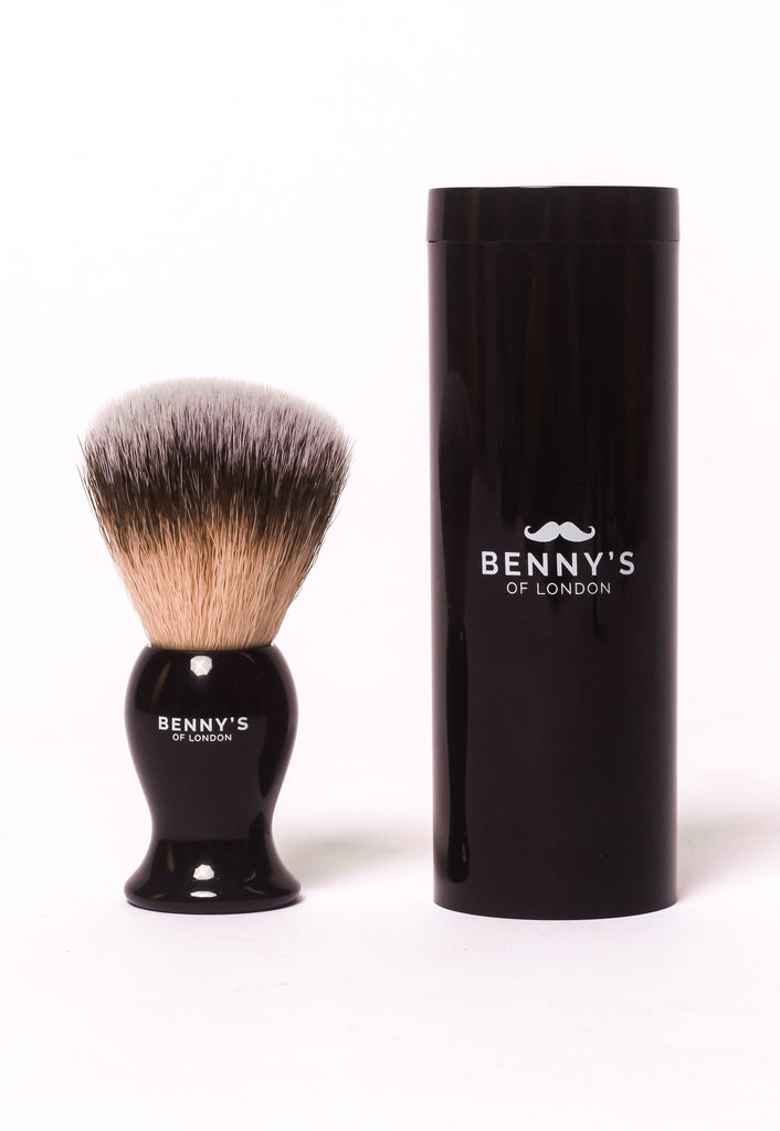 TRAVEL SHAVING BRUSH with TRAVEL CASE - Benny's of London - bennys of london