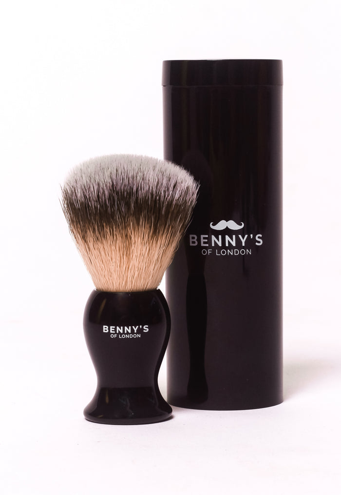 TRAVEL SHAVING BRUSH with TRAVEL CASE - Benny's of London - bennys of london